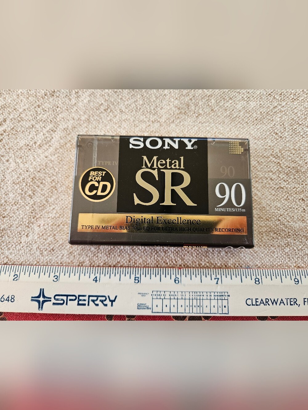 Sony Metal SR Type IV 90 Minute Cassette Tape New Sealed C-90MTLSR
